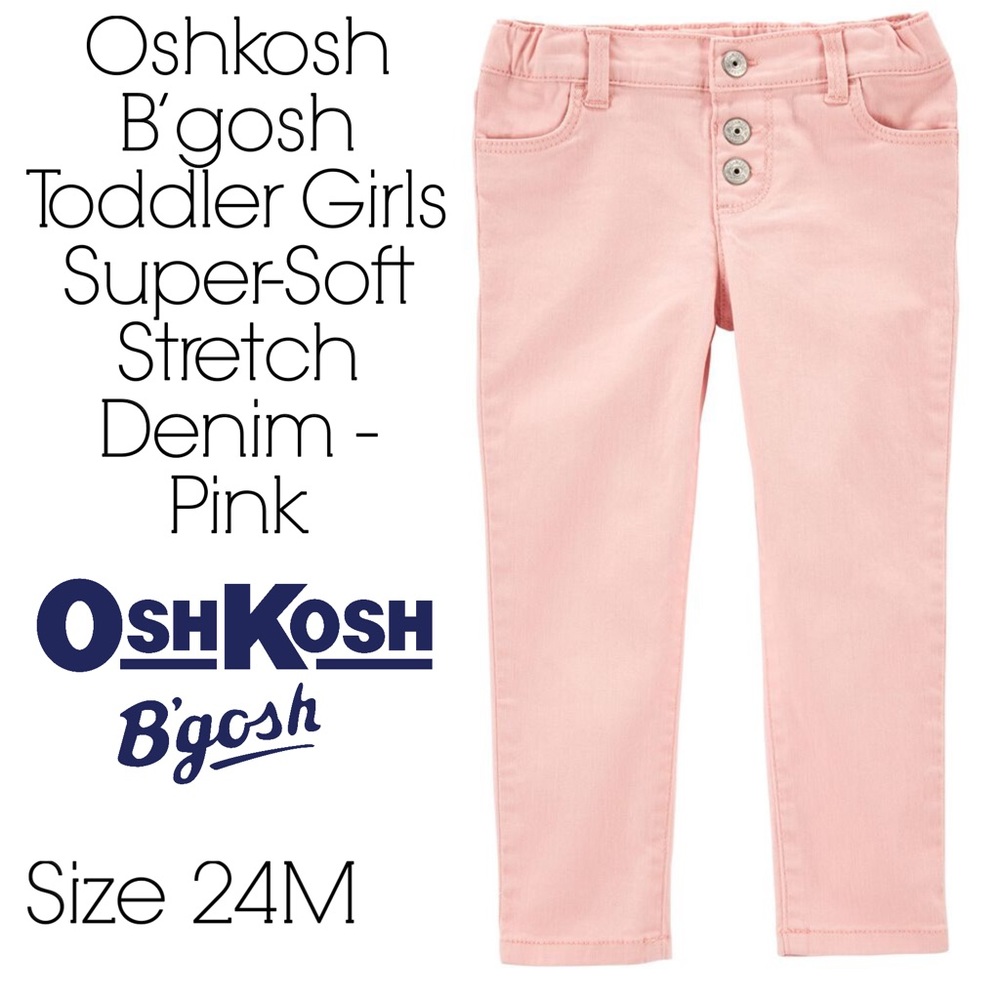 Oshkosh B’gosh Toddler Girls Super-Soft Stretch Denim - Pink